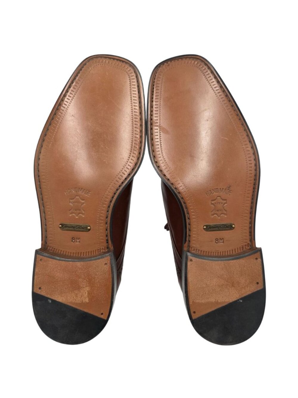 NEW Vintage Exotic Ostrich Leg Dress Shoes City Slicker Brown Mens 8M Oxfords - Picture 2 of 13